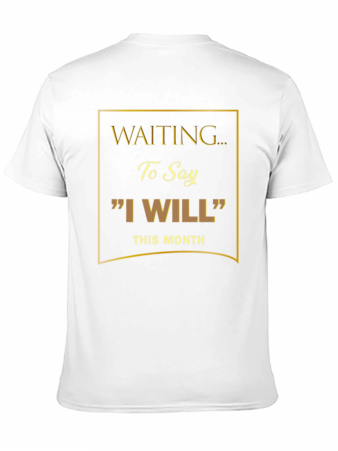 Waiting to Say I Will Black Graphic Tee