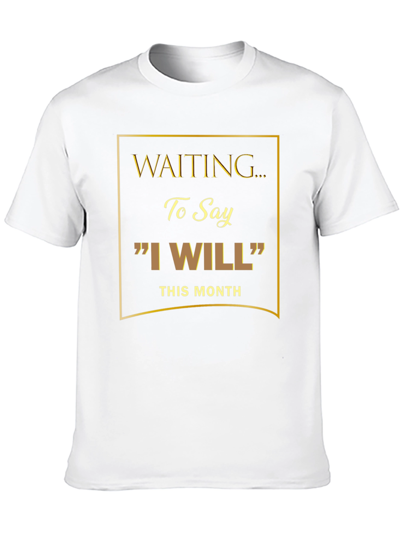 Waiting to Say I Will Black Graphic Tee