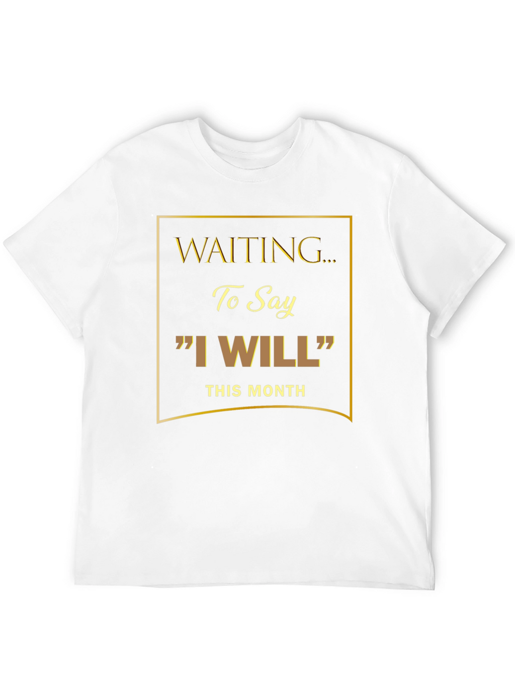 Waiting to Say I Will Black Graphic Tee