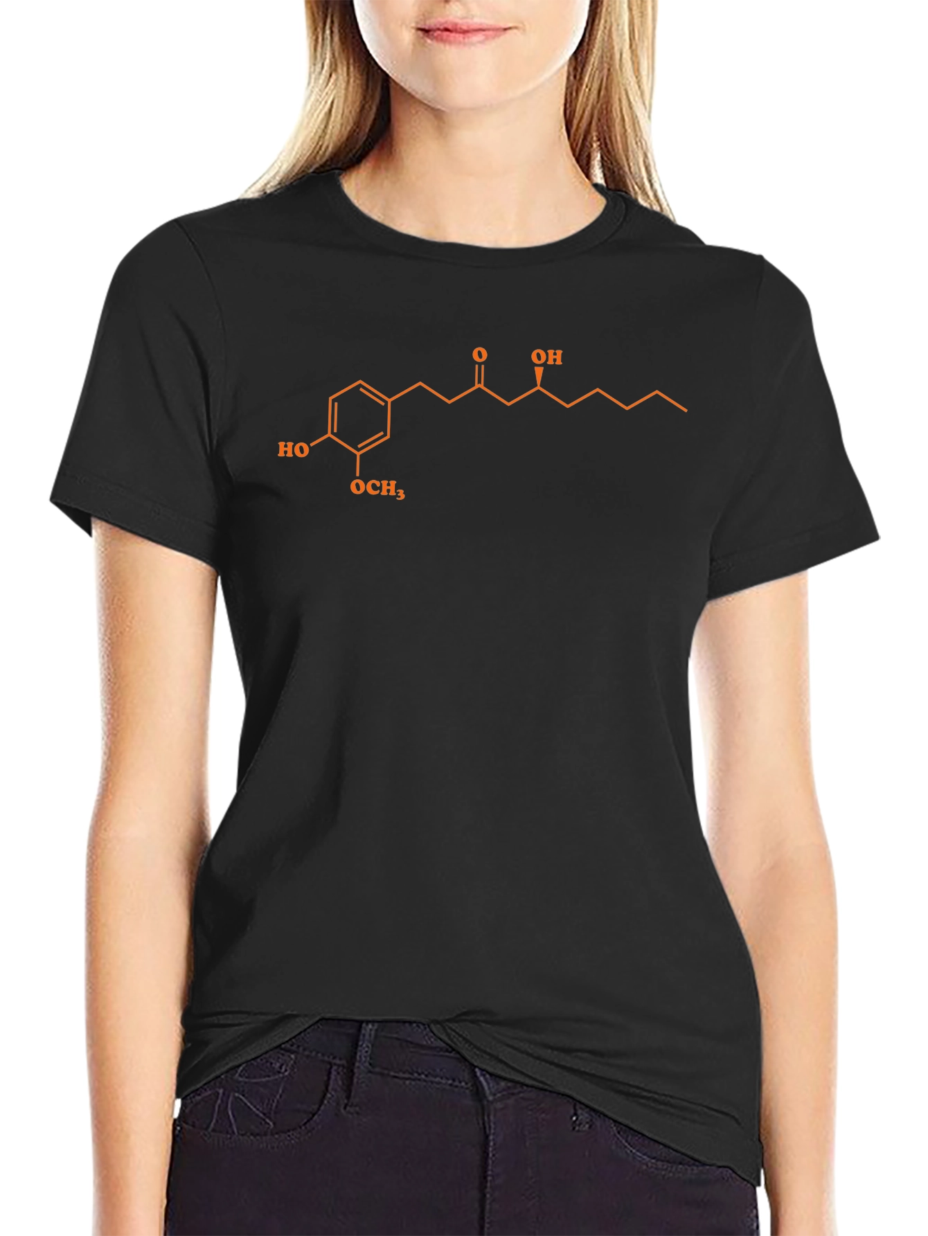 Science T-Shirt - Black with Molecule Graphic