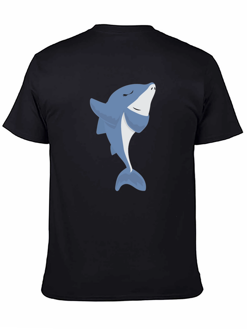 Smiling Shark Graphic Tee - Comfy Black T-Shirt