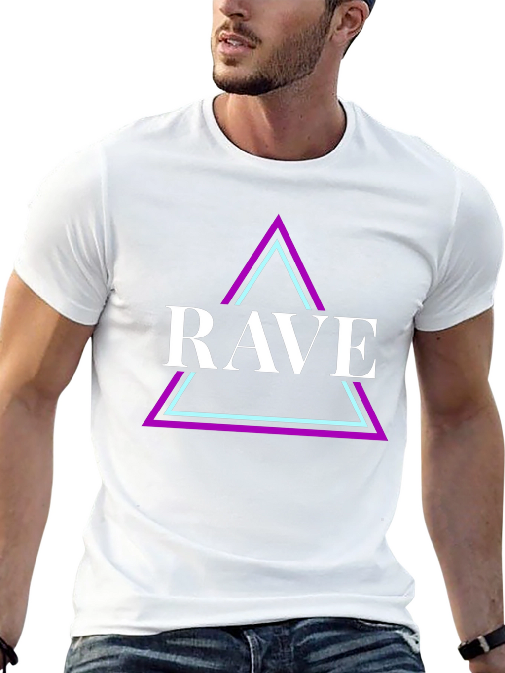 Rave Graphic Tee - Black Cotton Shirt