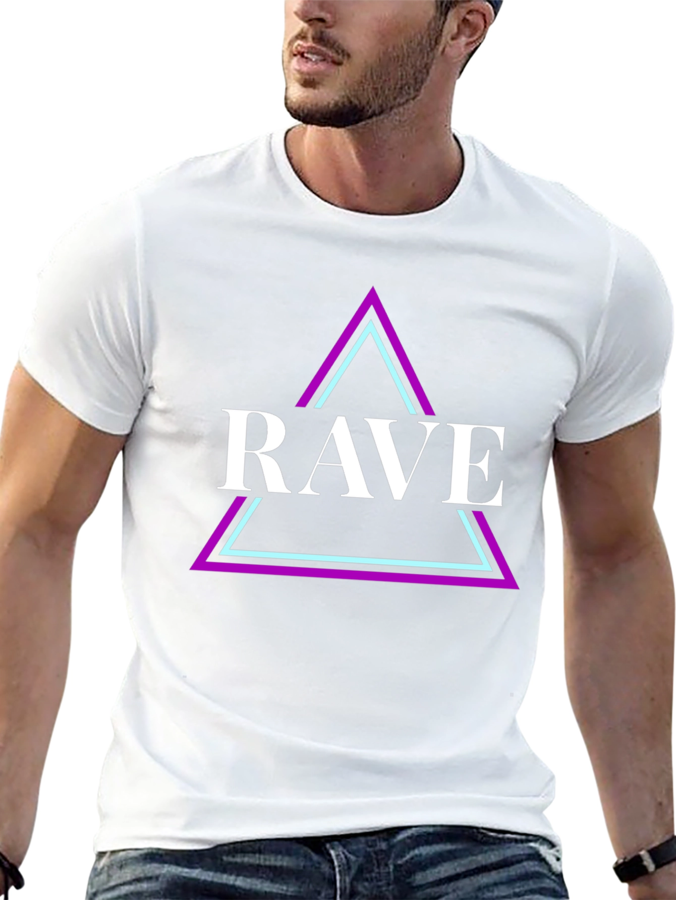 Rave Graphic Tee - Black Cotton Shirt