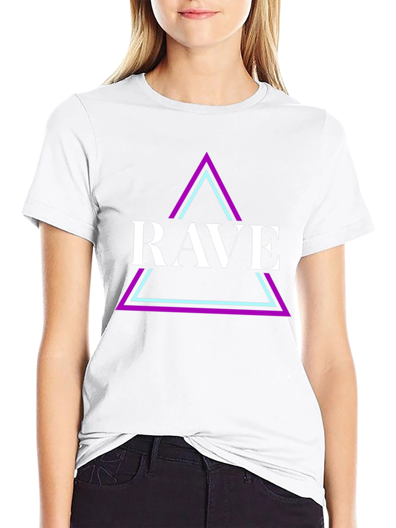 Rave Graphic Tee - Black Cotton Shirt