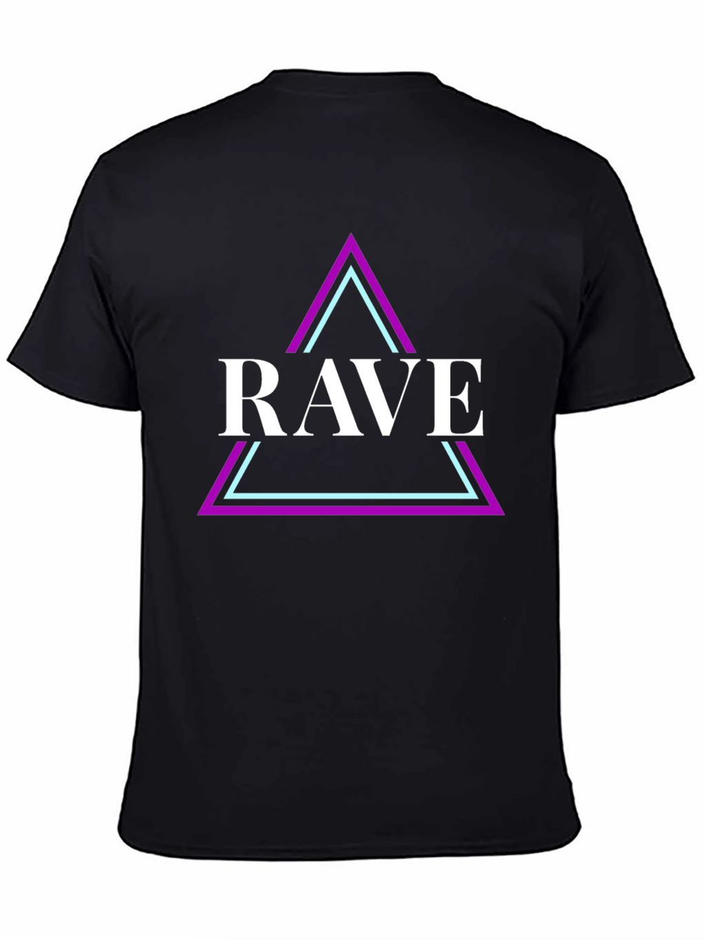 Rave Graphic Tee - Black Cotton Shirt