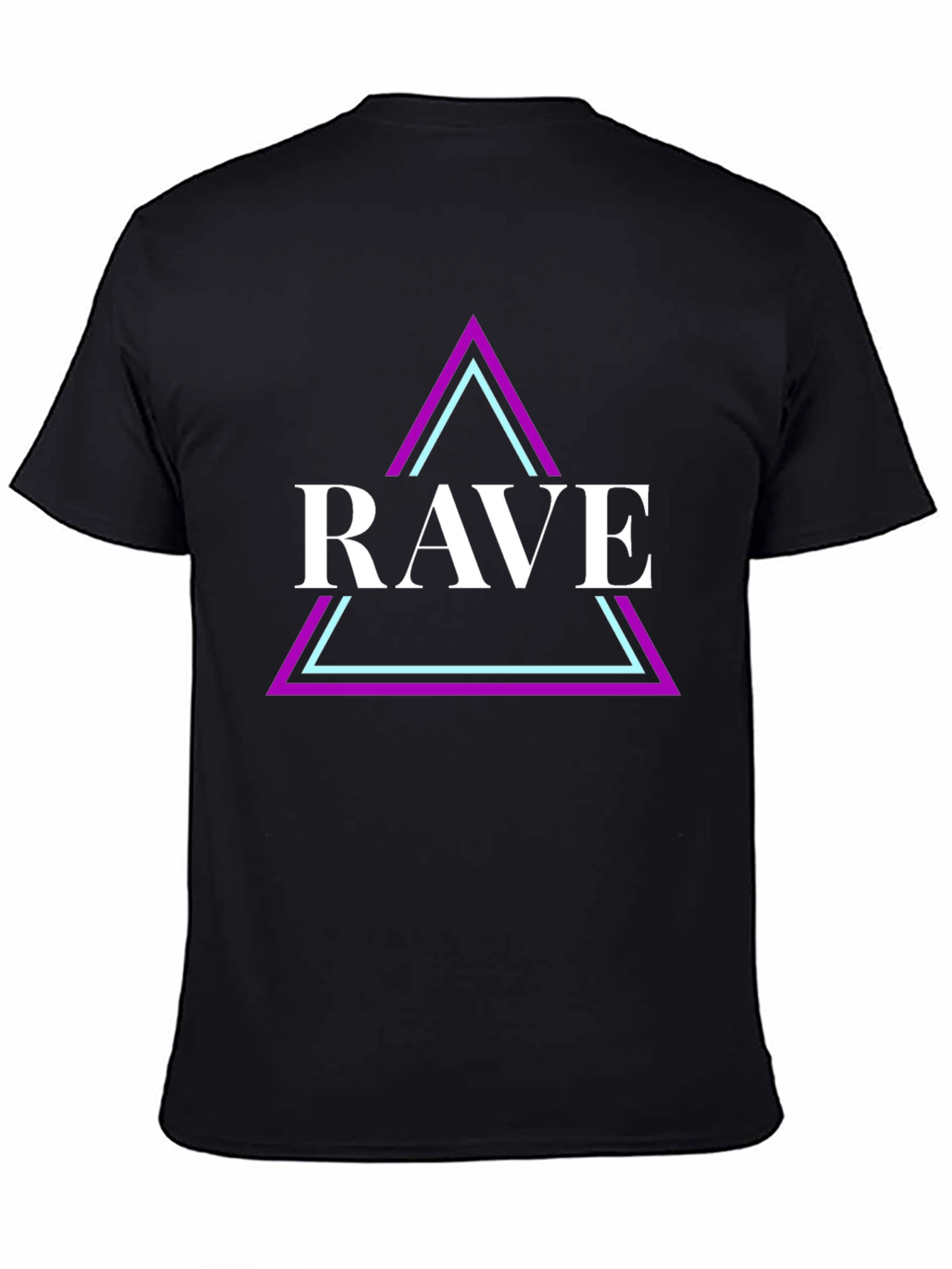 Rave Graphic Tee - Black Cotton Shirt