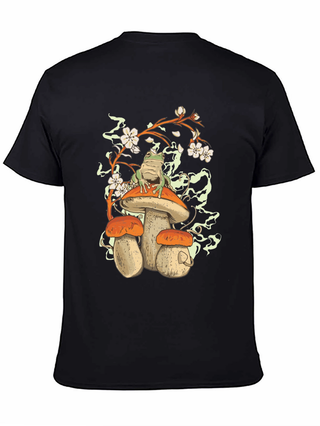Mushroom Frog Graphic Tee - Nature Lovers T-Shirt