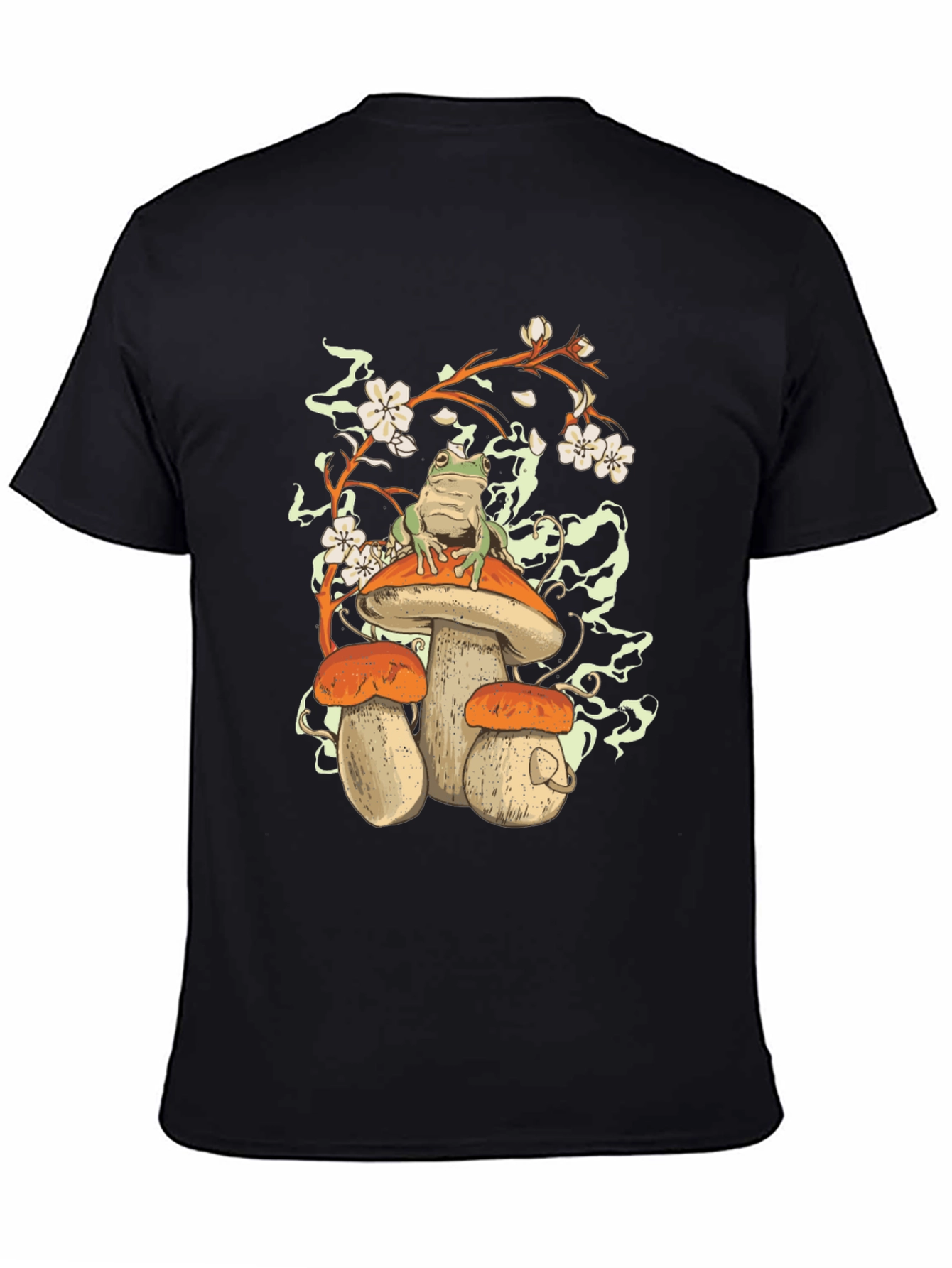 Mushroom Frog Graphic Tee - Nature Lovers T-Shirt