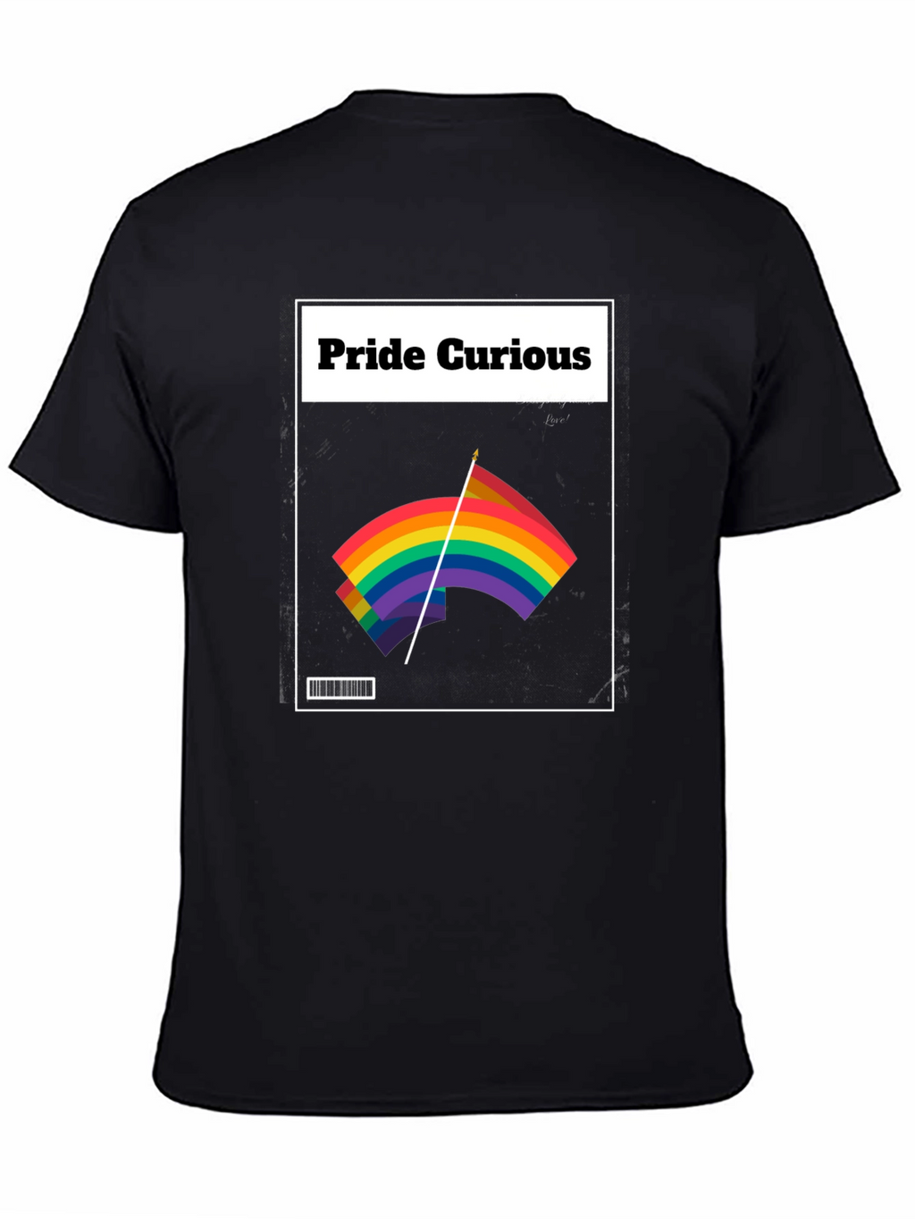 Pride Curious Graphic Tee - LGBTQ+ Rainbow Flag Shirt