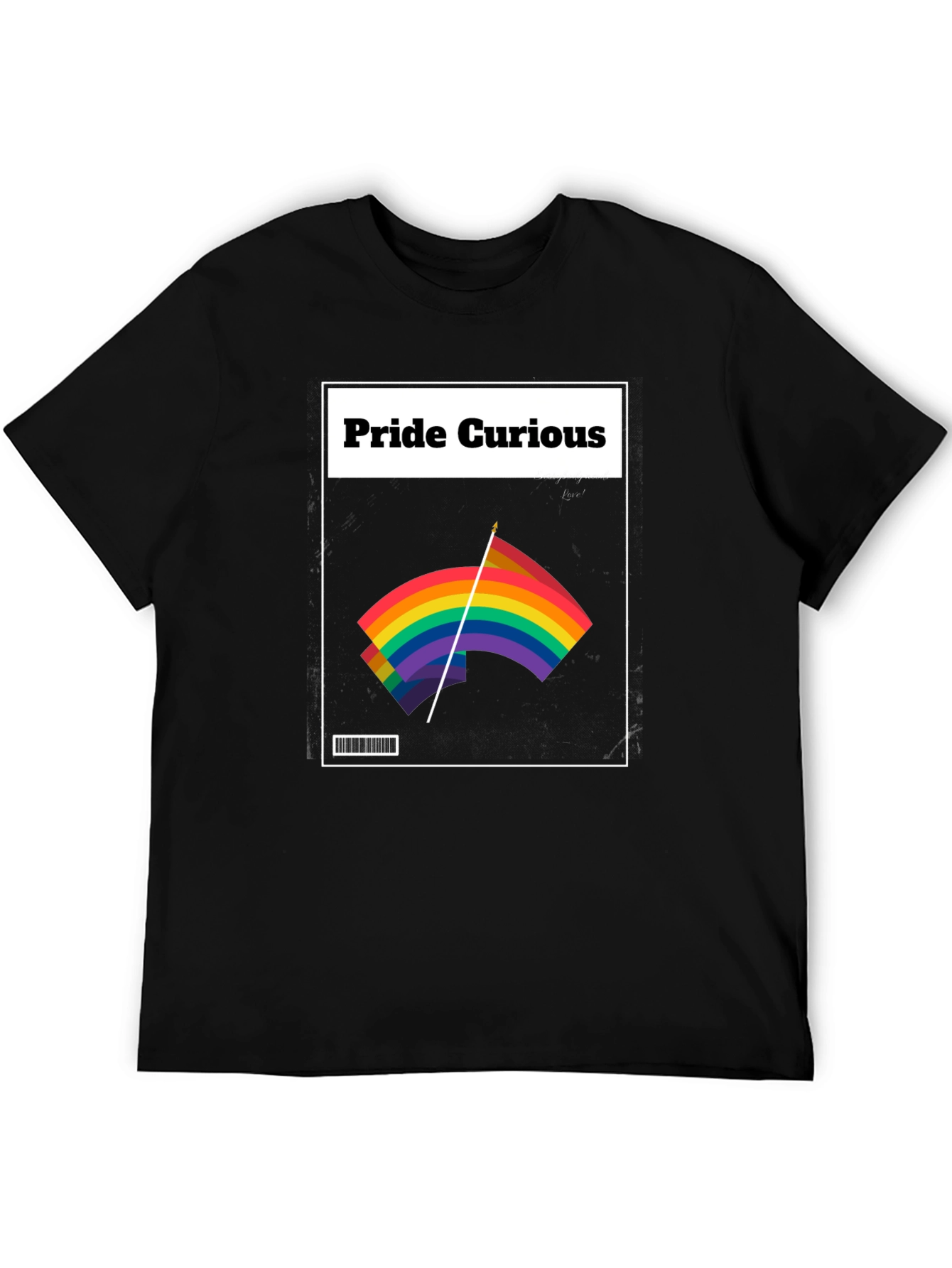 Pride Curious Graphic Tee - LGBTQ+ Rainbow Flag Shirt