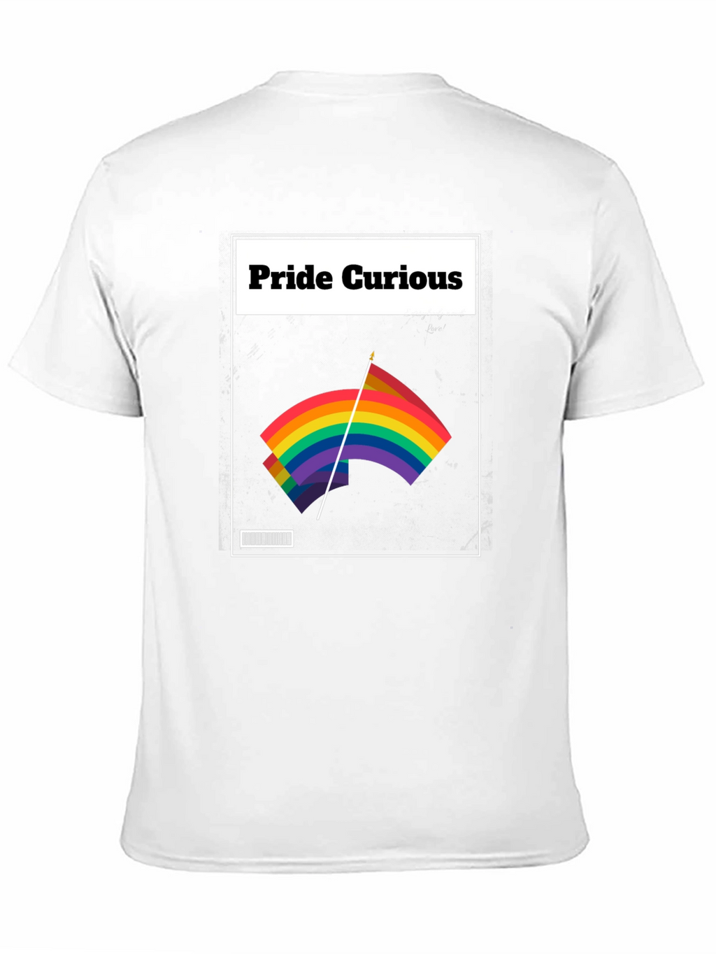 Pride Curious Graphic Tee - LGBTQ+ Rainbow Flag Shirt