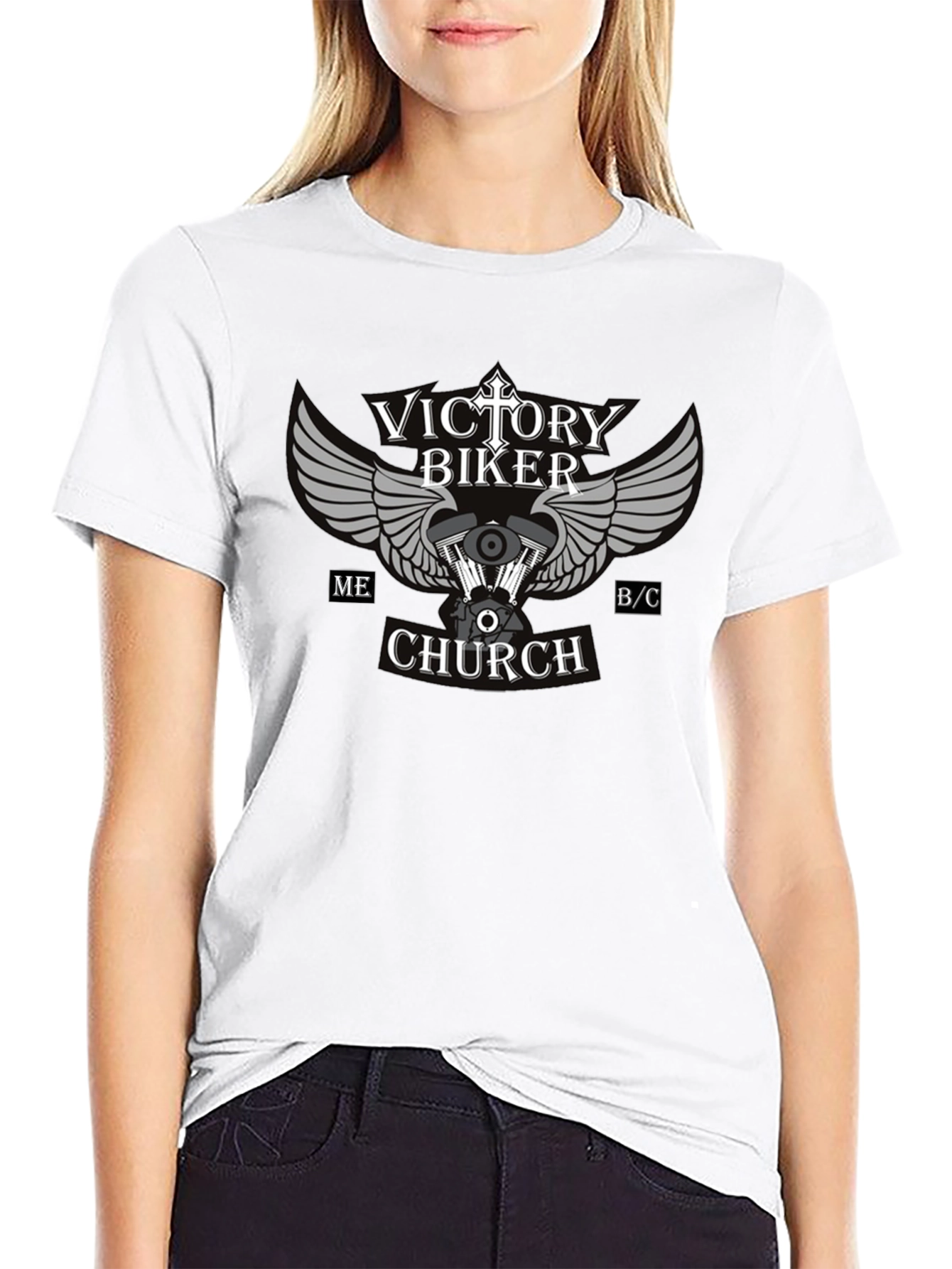 Victory Biker Church Graphic T-Shirt