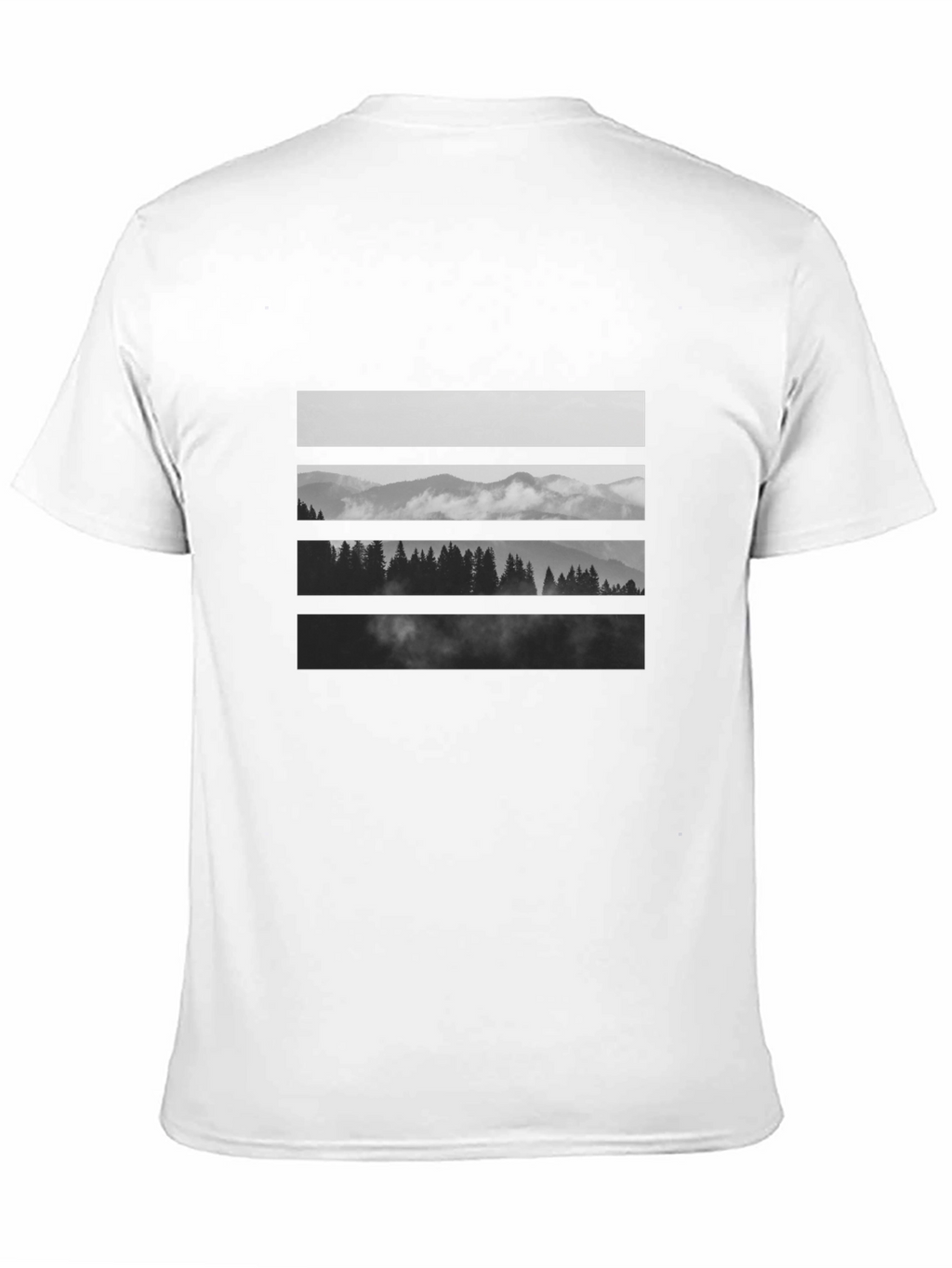 Black Mountainscape Graphic Tee