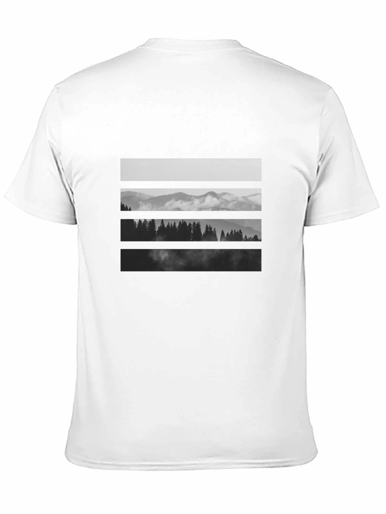 Black Mountainscape Graphic Tee