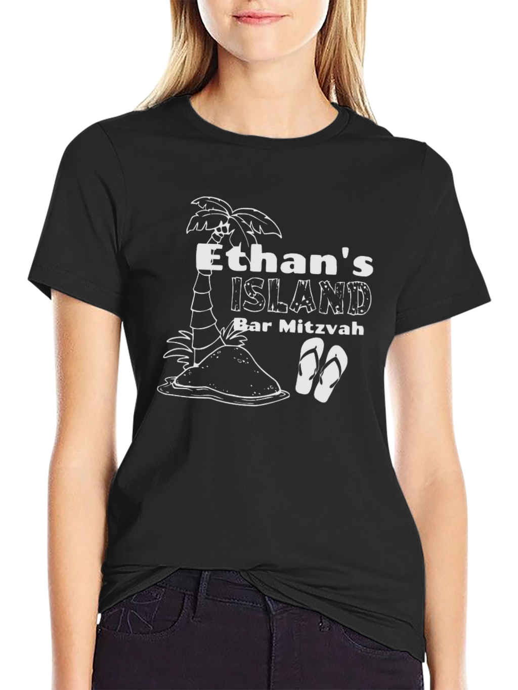 Ethans Island Bar Mitzvah Black T-Shirt