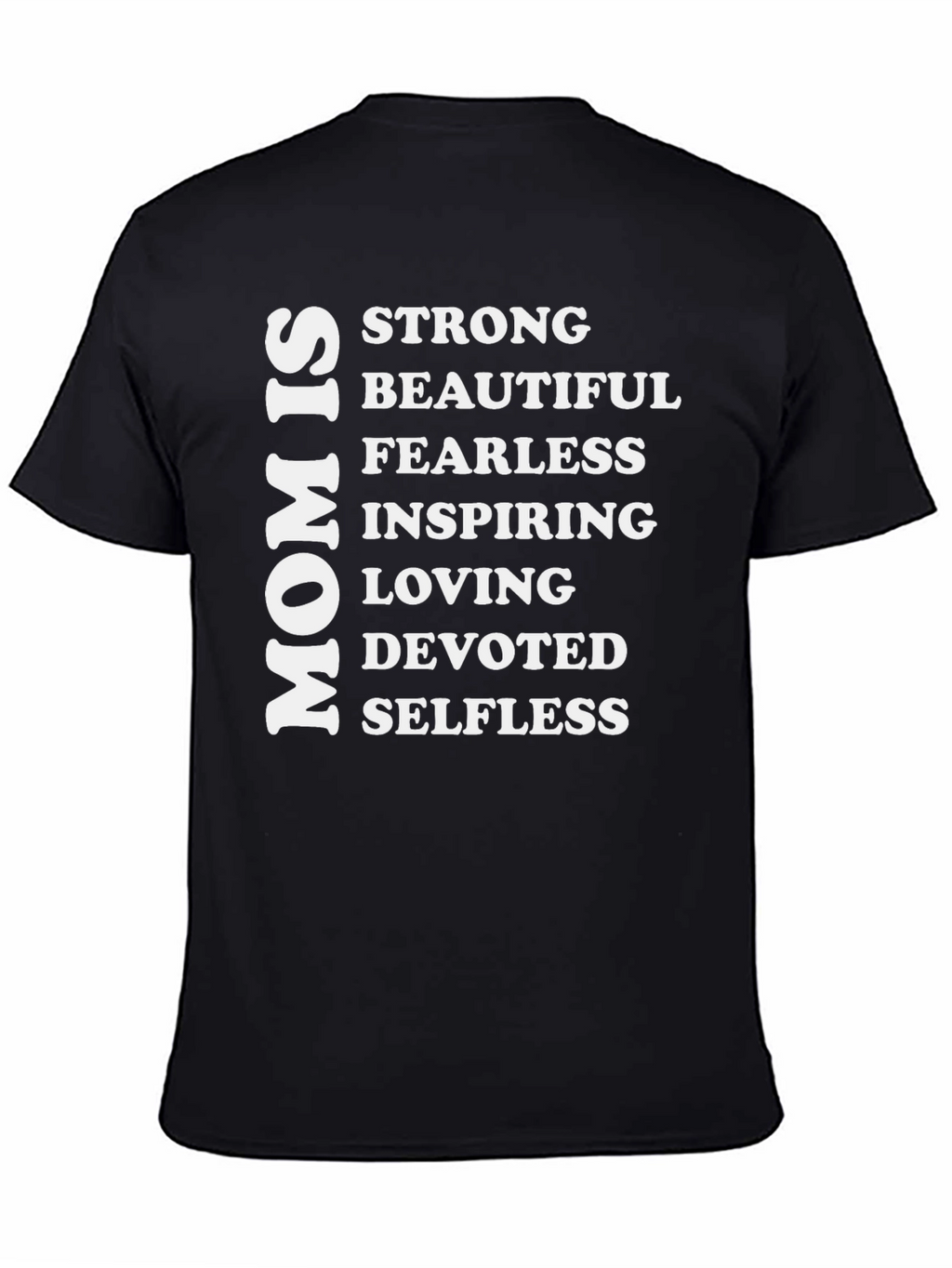 Mom Is Strong Graphic Tee - Black