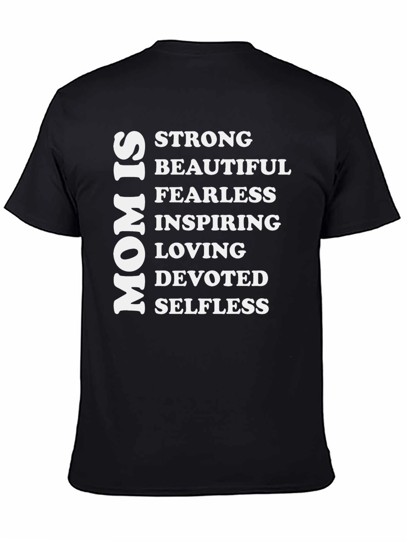 Mom Is Strong Graphic Tee - Black