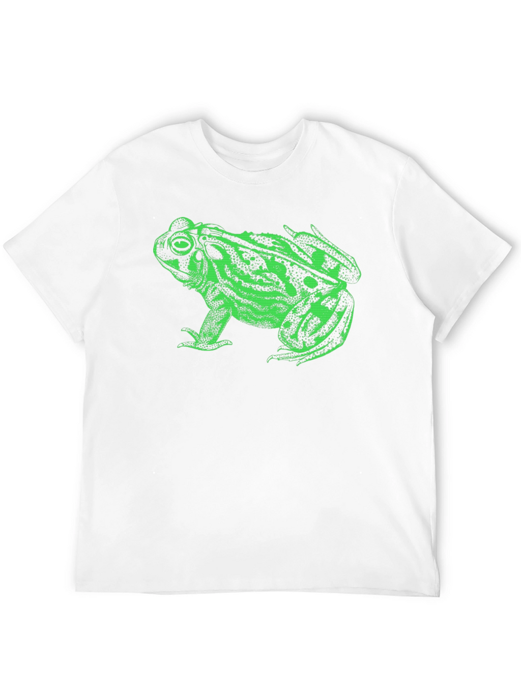 Green Frog Graphic Black T-Shirt