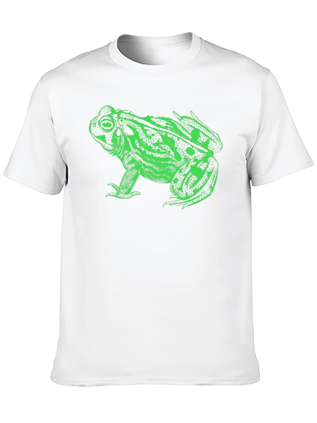 Green Frog Graphic Black T-Shirt