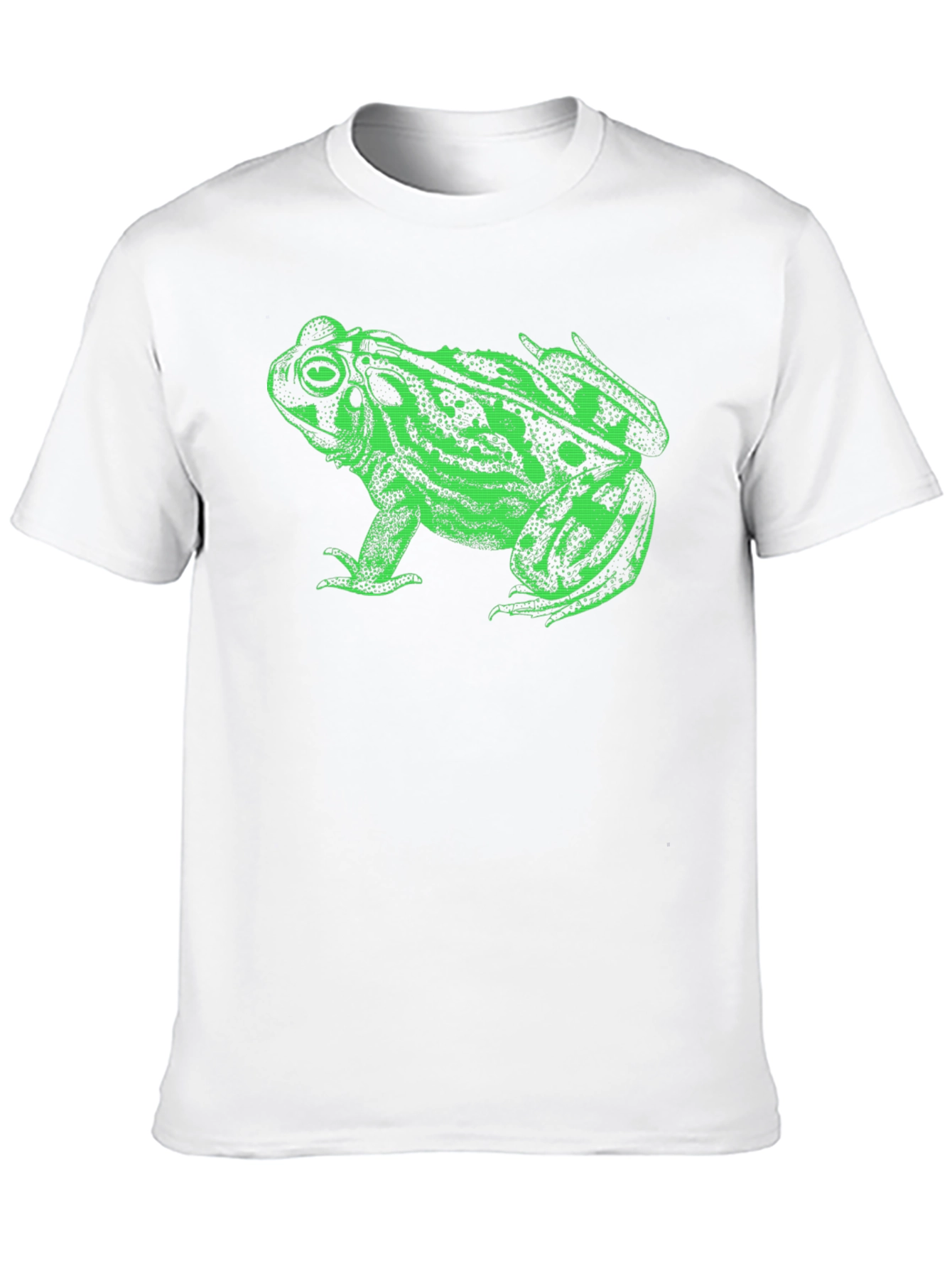 Green Frog Graphic Black T-Shirt
