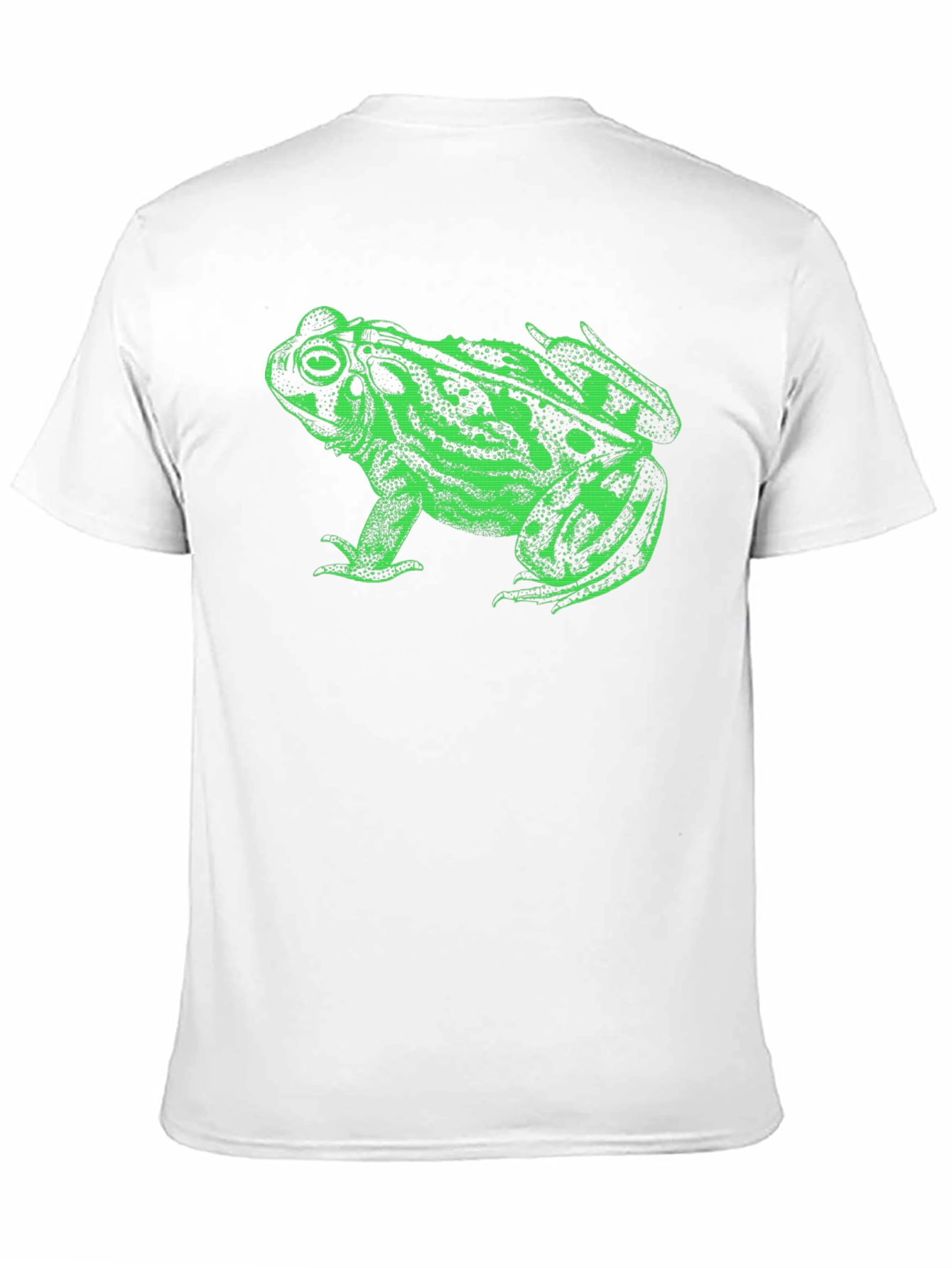 Green Frog Graphic Black T-Shirt