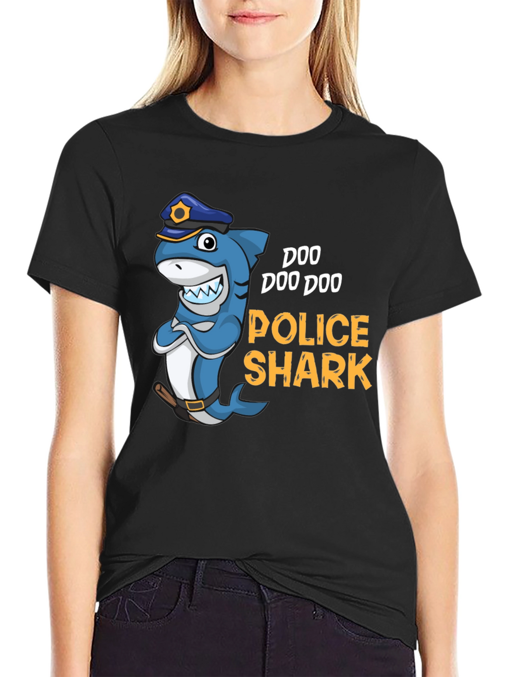 Doo Doo Doo Police Shark Graphic Tee