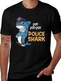 Doo Doo Doo Police Shark Graphic Tee
