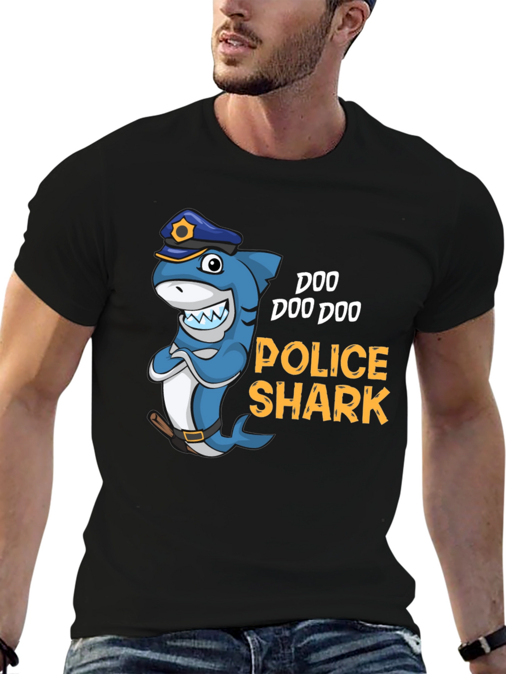 Doo Doo Doo Police Shark Graphic Tee