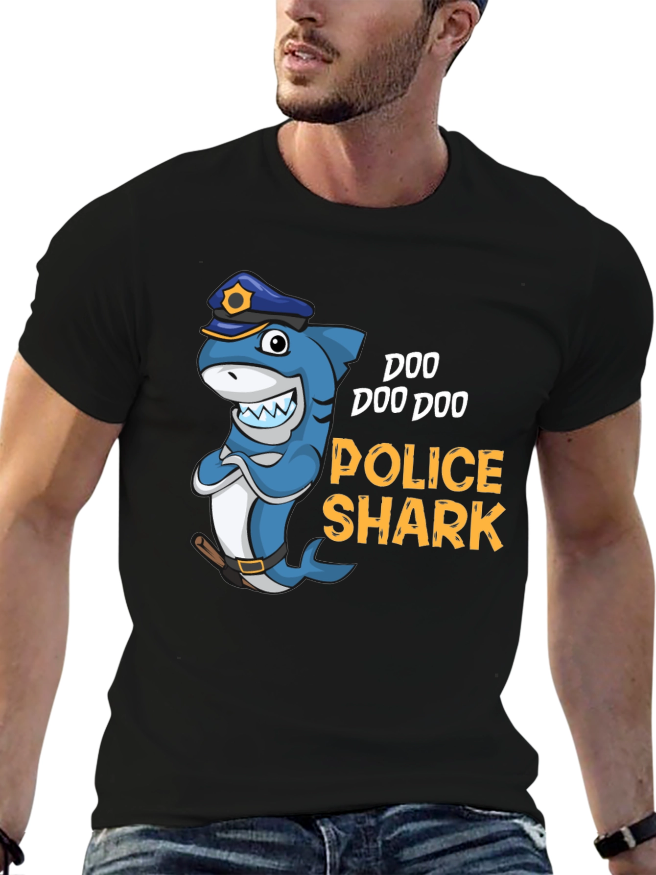 Doo Doo Doo Police Shark Graphic Tee