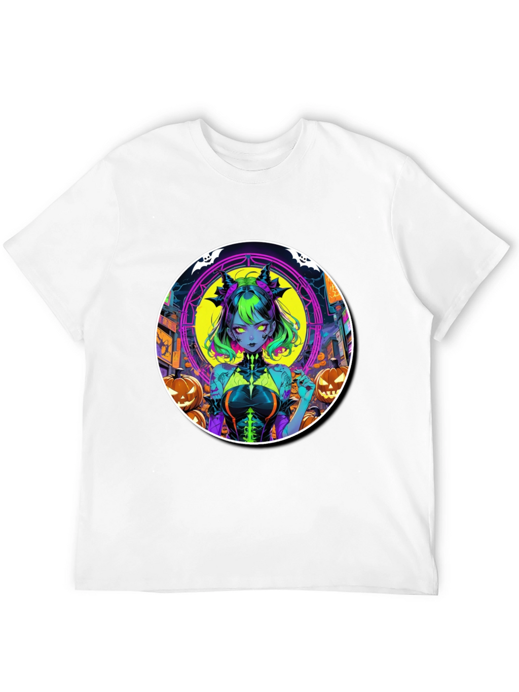 Halloween Anime Girl Graphic Tee