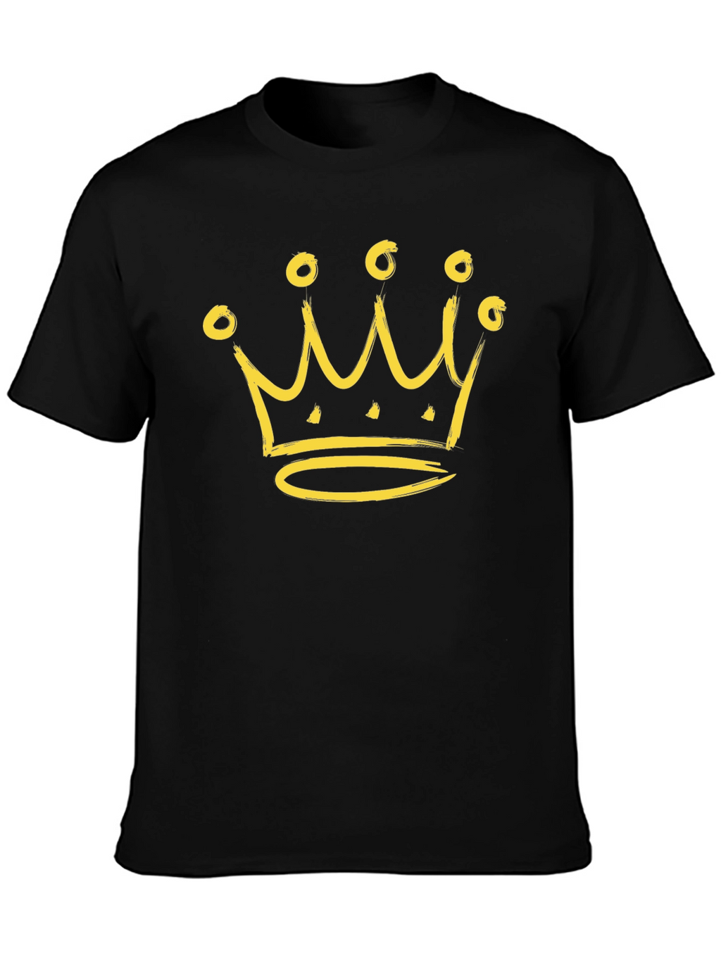 Crown Graphic Tee - Black Stylish Casual Wear