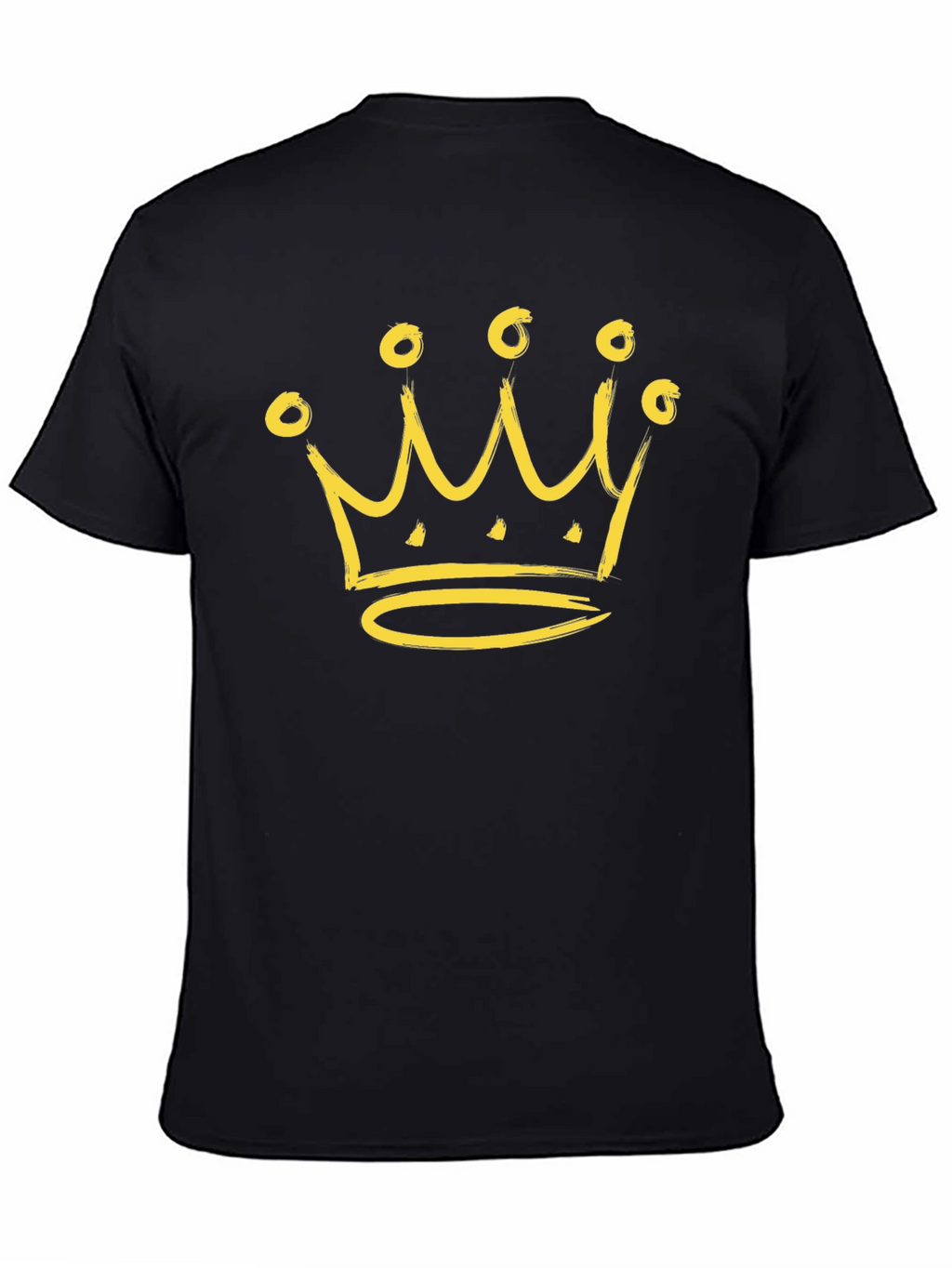 Crown Graphic Tee - Black Stylish Casual Wear