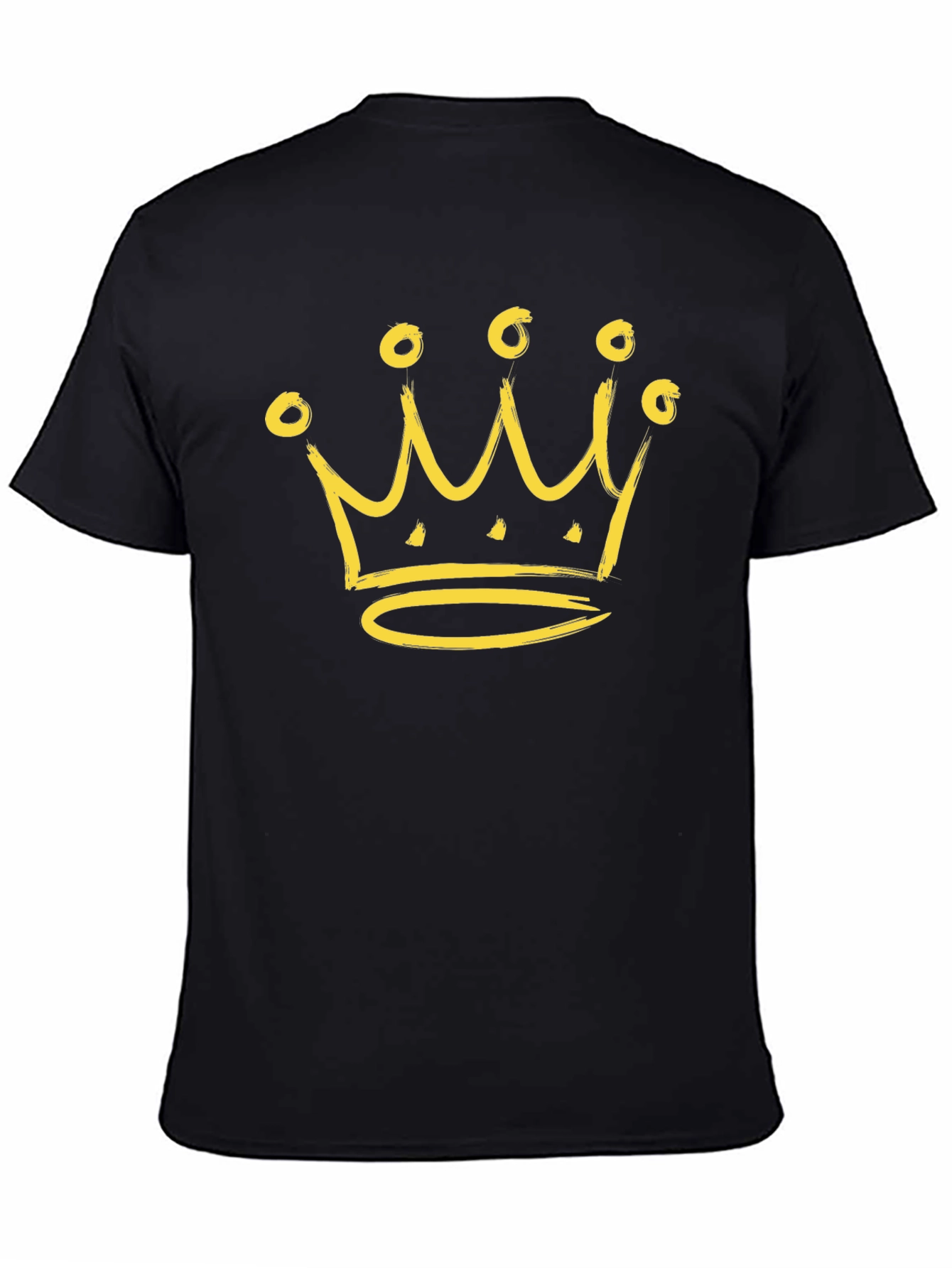 Crown Graphic Tee - Black Stylish Casual Wear