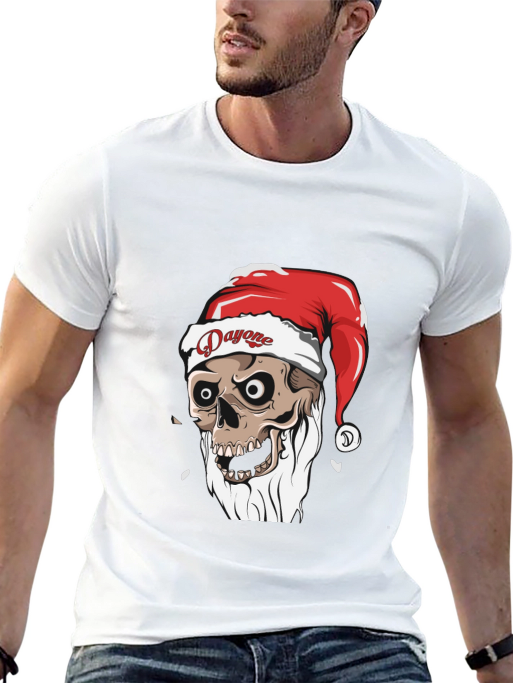 Dayone Skeleton Santa T-Shirt - Graphic Tee