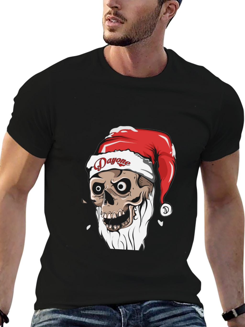 Dayone Skeleton Santa T-Shirt - Graphic Tee