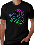 Modern Gradient Symbol Black T-Shirt