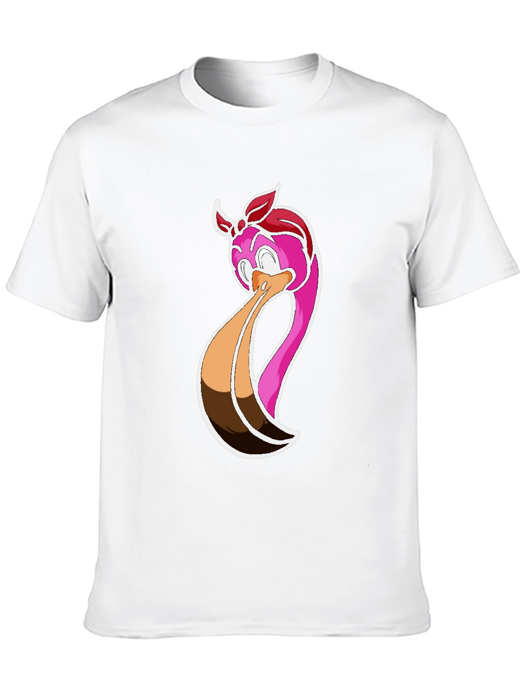 Funky Flamingo Graphic Tee - Black Cotton Casual Shirt