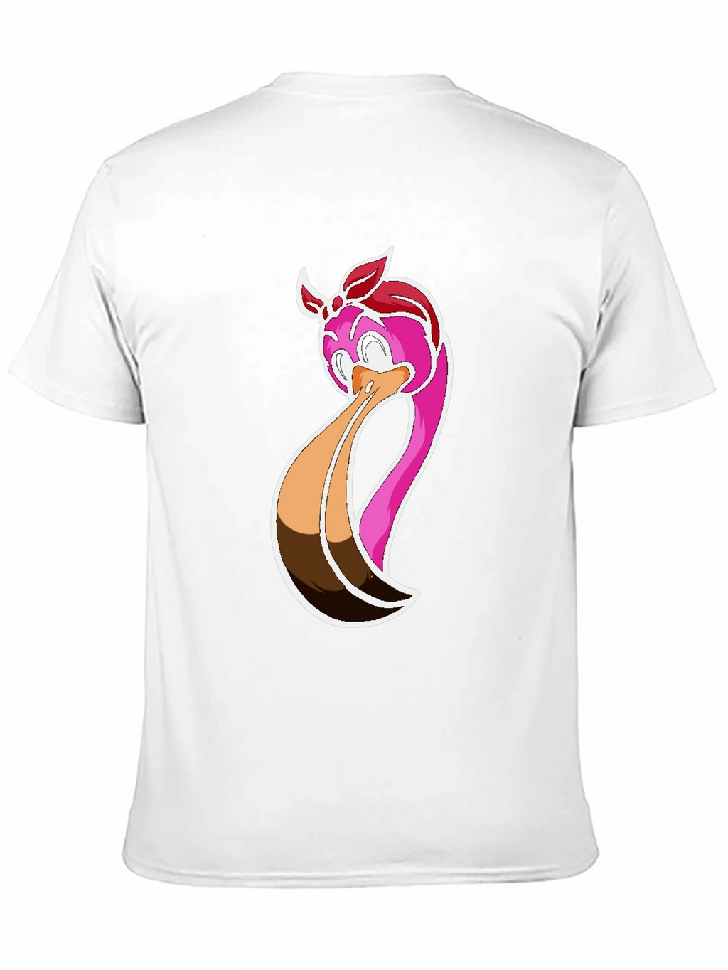 Funky Flamingo Graphic Tee - Black Cotton Casual Shirt