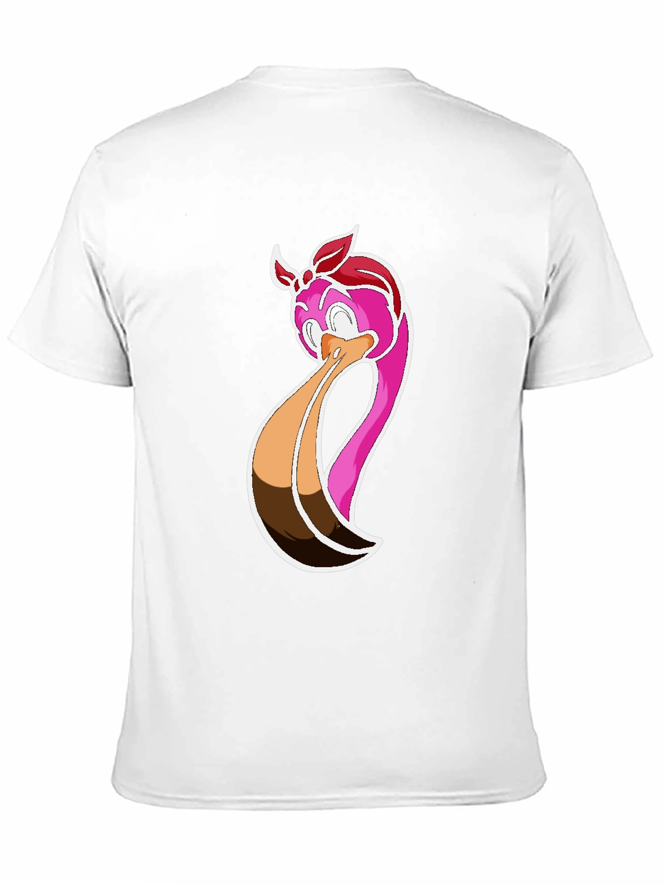 Funky Flamingo Graphic Tee - Black Cotton Casual Shirt