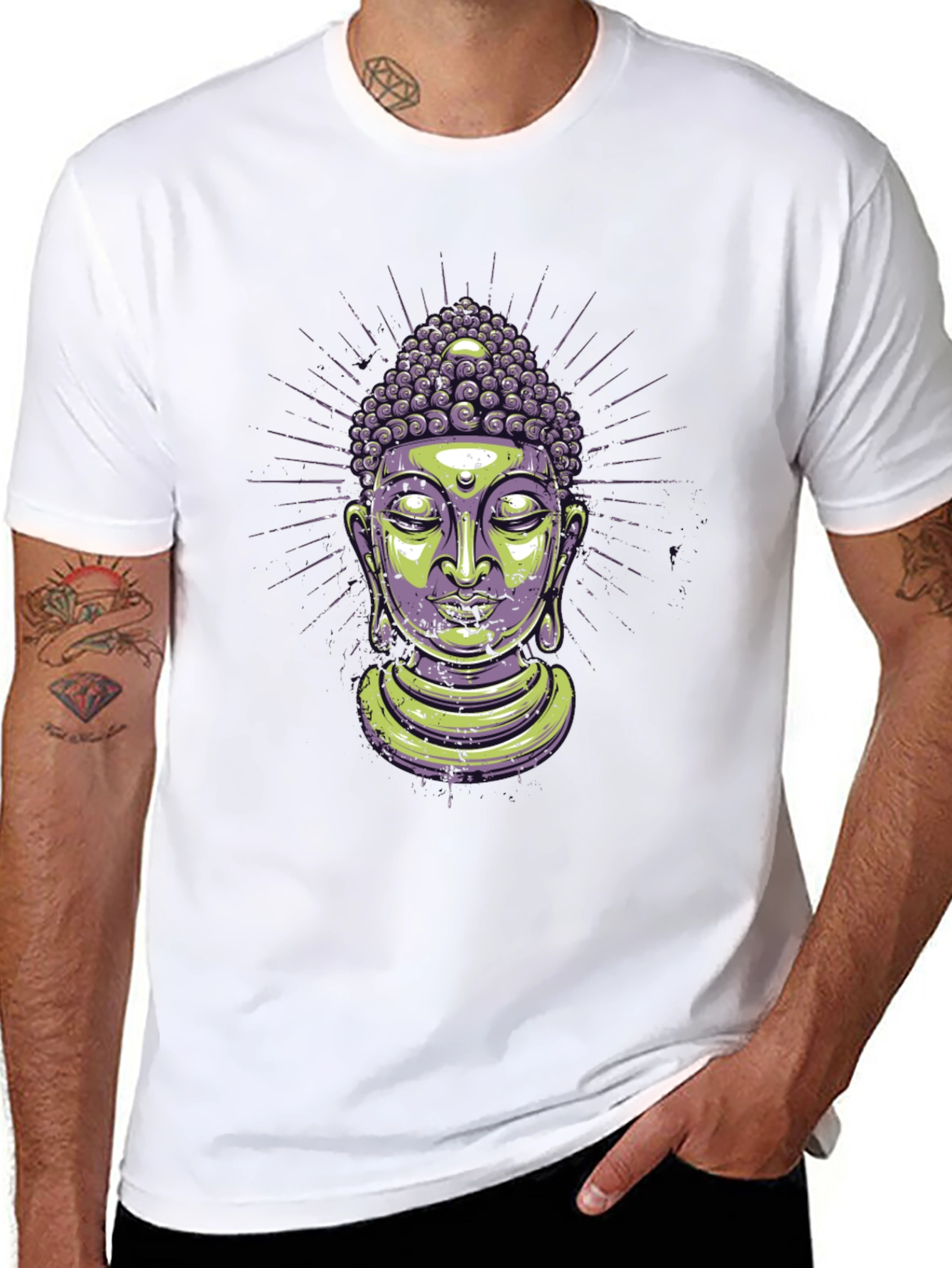 Buddha Graphic T-Shirt - Spiritual Zen Design