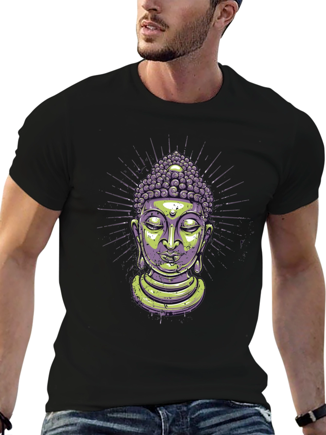 Buddha Graphic T-Shirt - Spiritual Zen Design