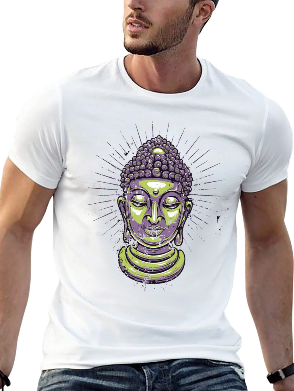 Buddha Graphic T-Shirt - Spiritual Zen Design