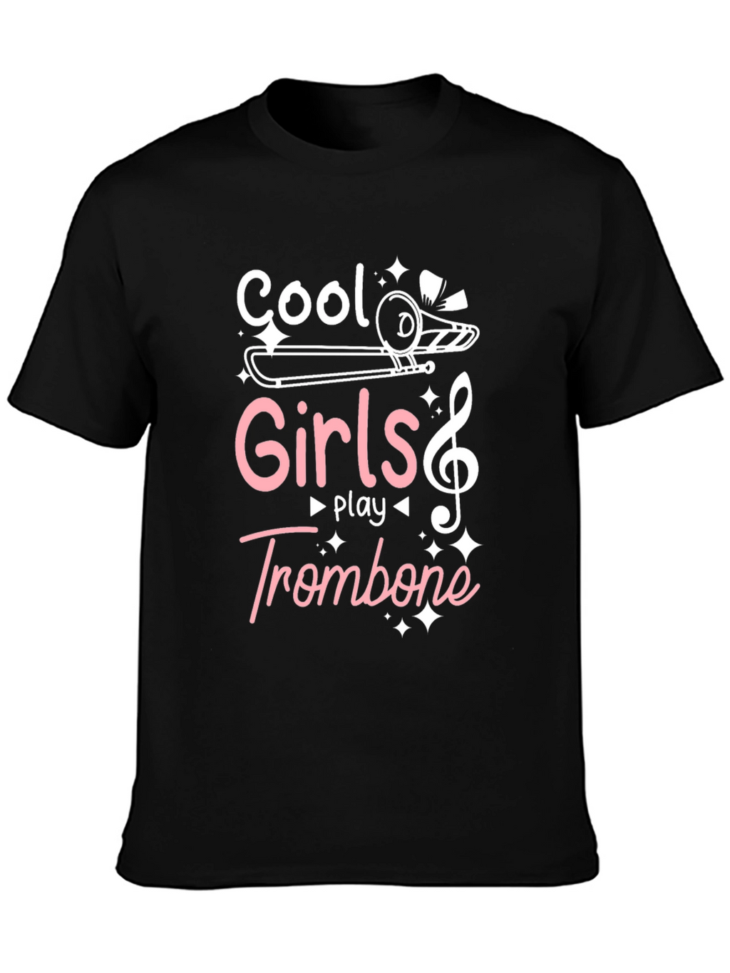 Cool Girls Play Trombone Graphic Tee
