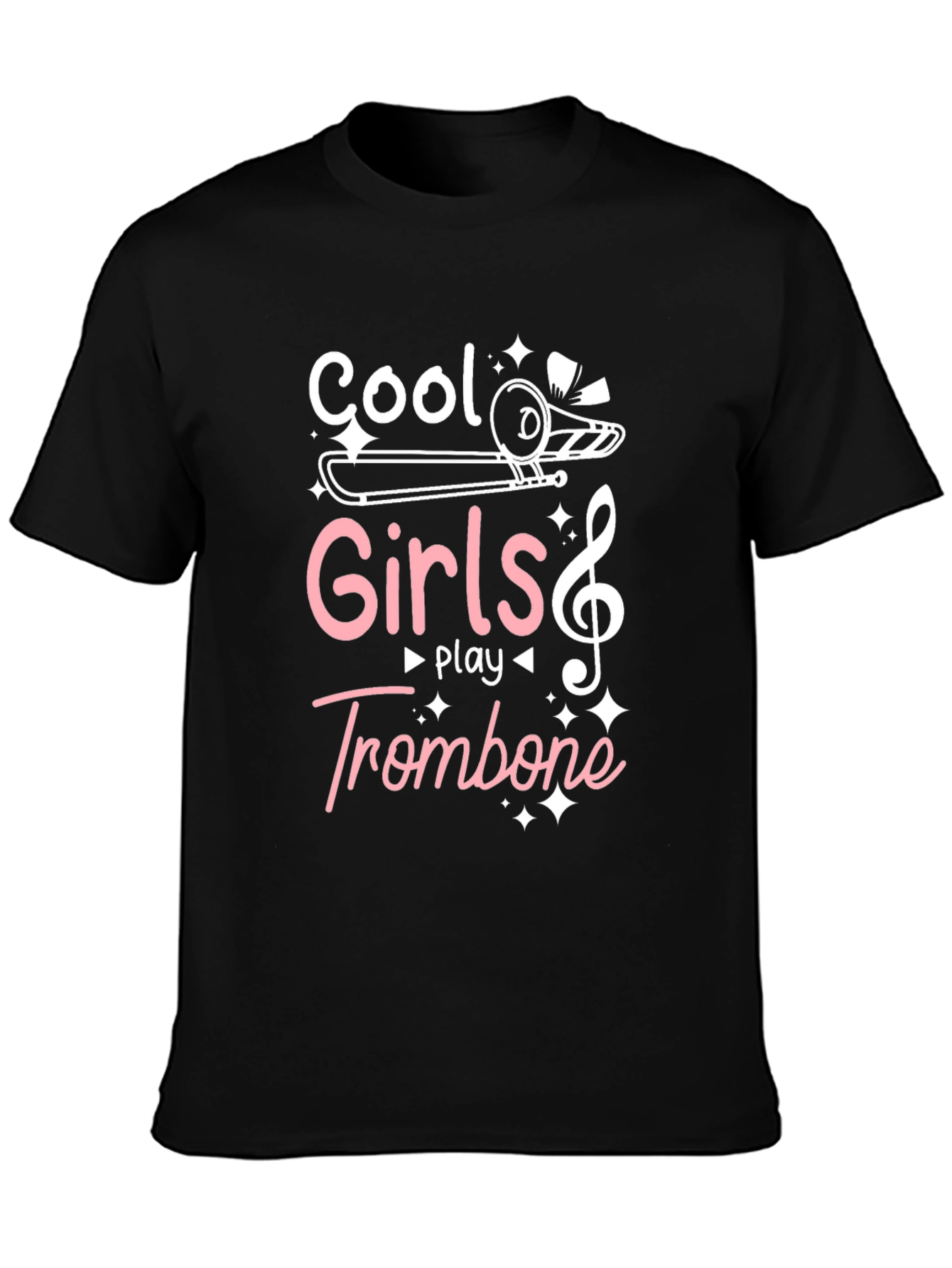 Cool Girls Play Trombone Graphic Tee