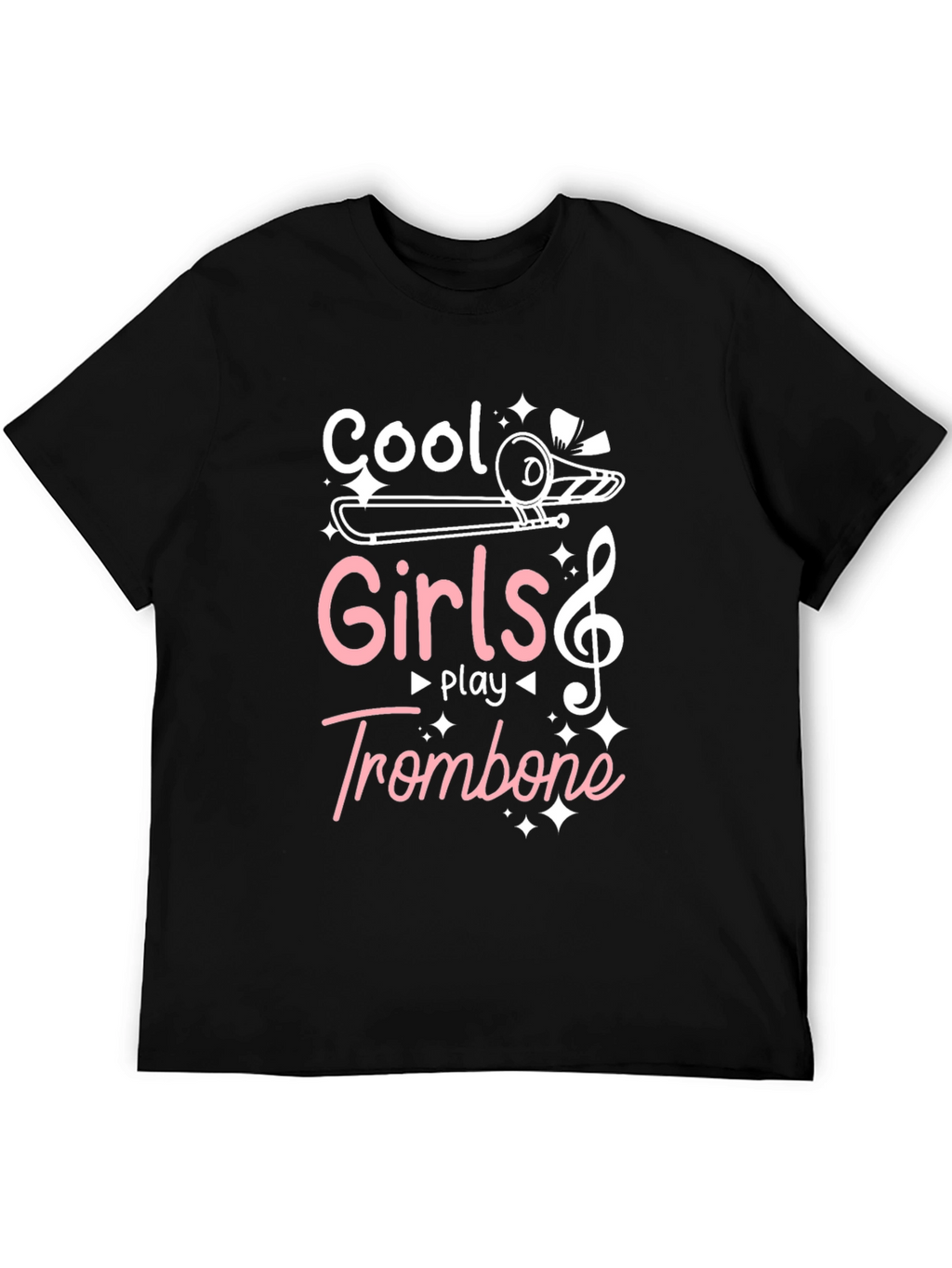 Cool Girls Play Trombone Graphic Tee