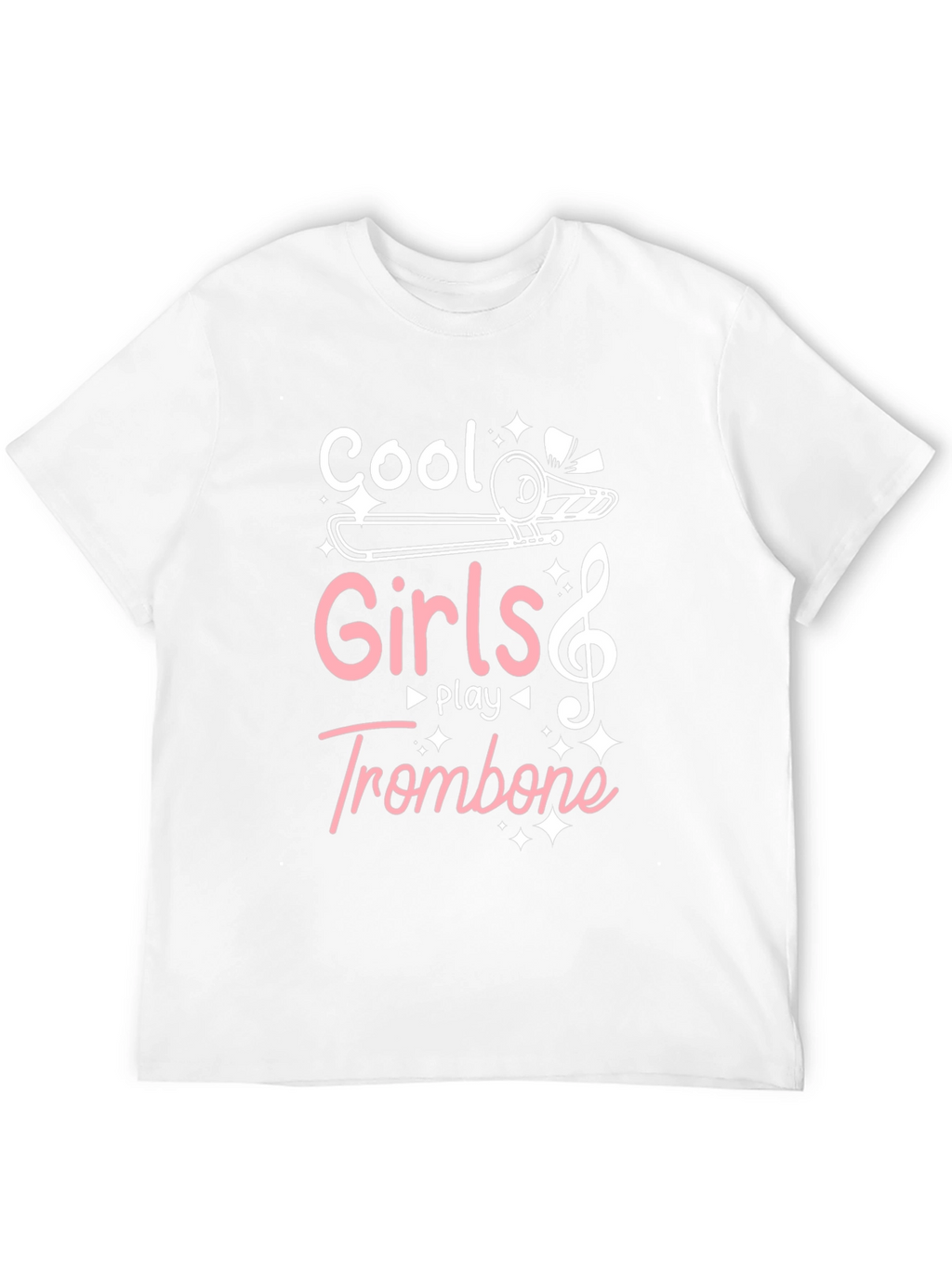 Cool Girls Play Trombone Graphic Tee