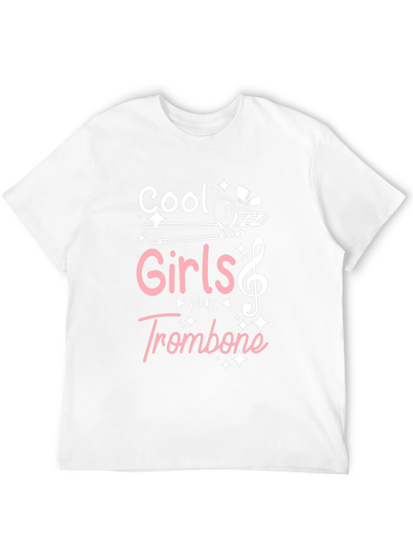 Cool Girls Play Trombone Graphic Tee