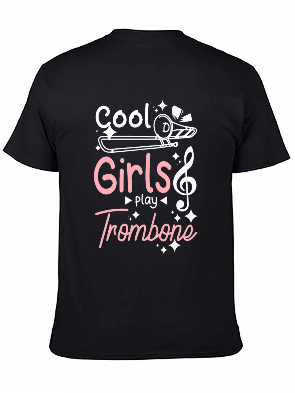 Cool Girls Play Trombone Graphic Tee