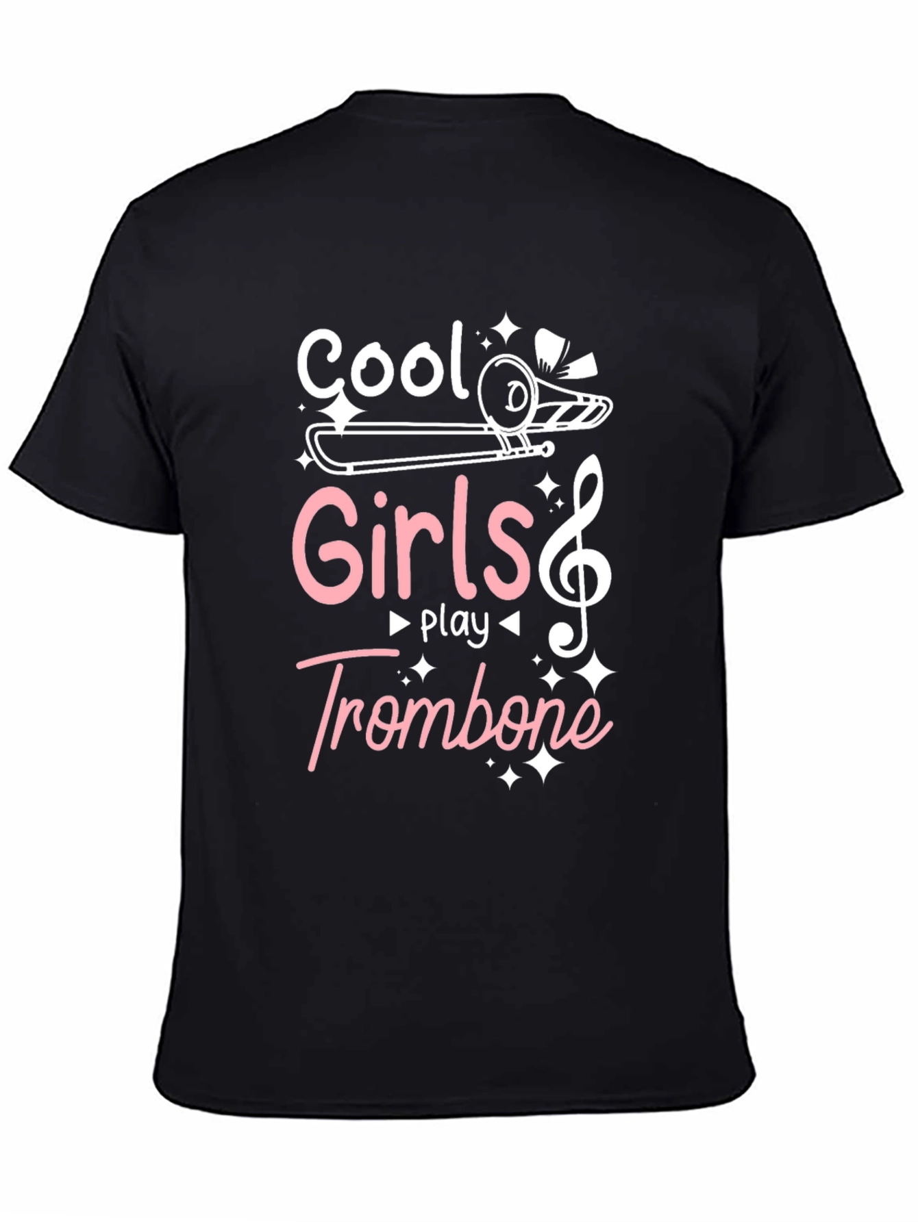 Cool Girls Play Trombone Graphic Tee