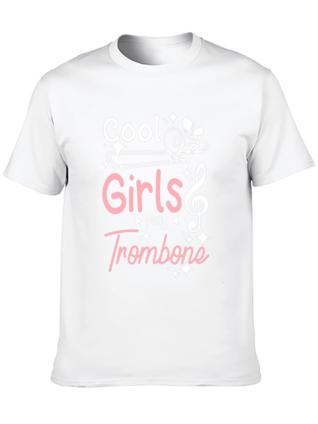 Cool Girls Play Trombone Graphic Tee